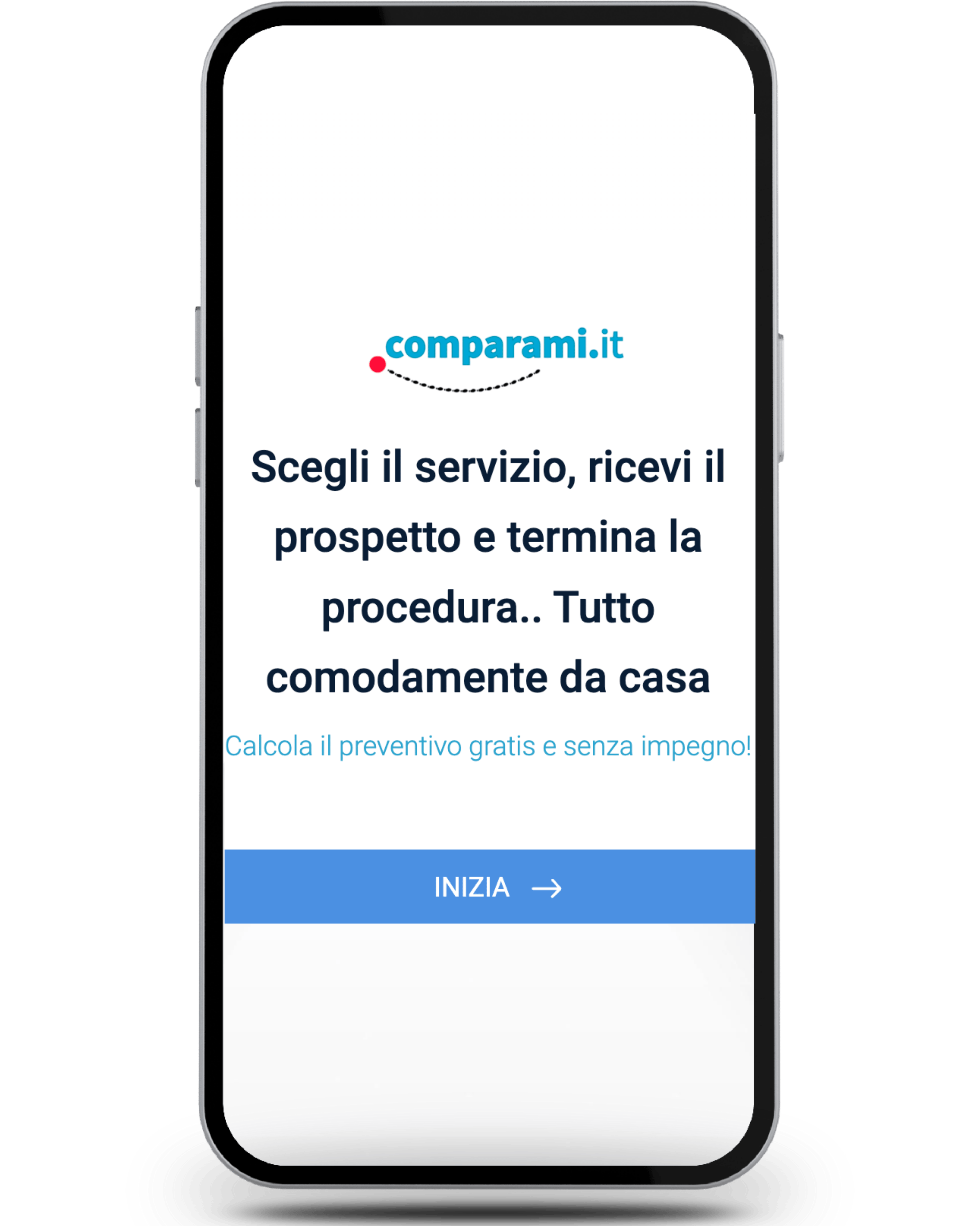 Telefono cellulare con un'applicazione aperta